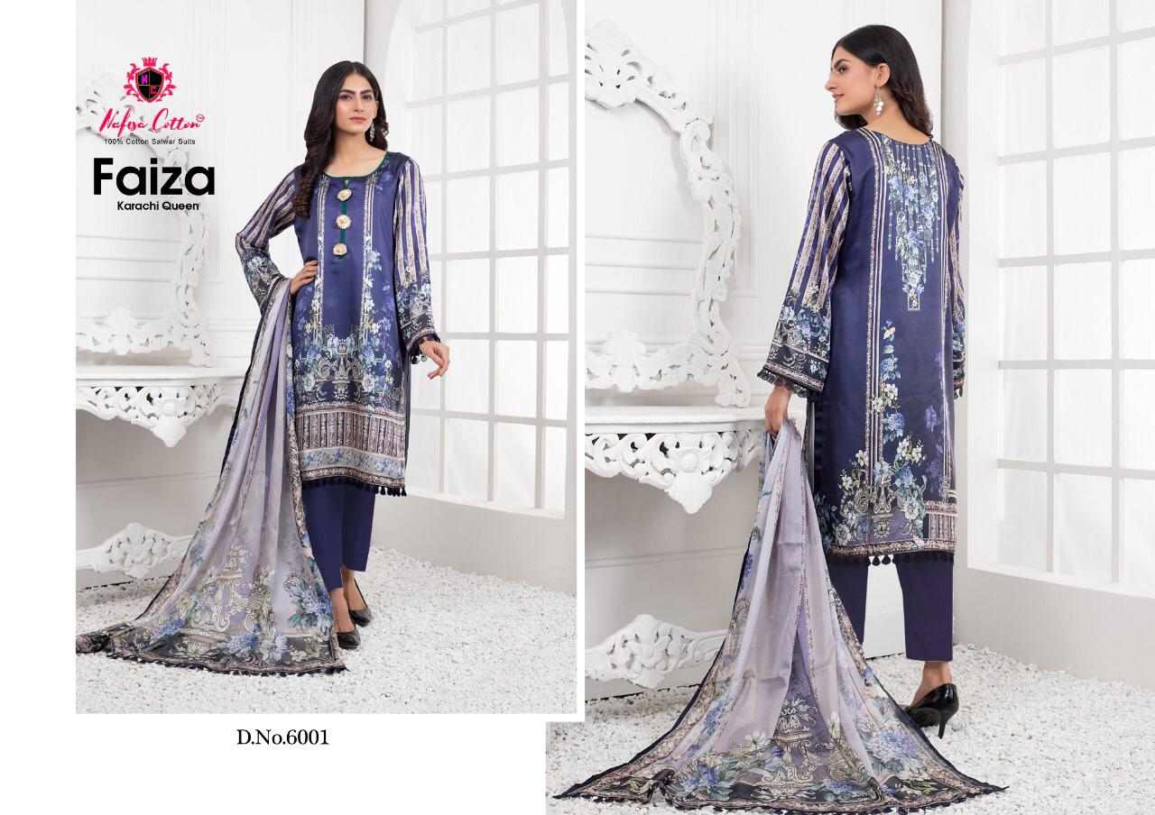 Nafisa Faiza Karachi Queen 6 Fancy Casual Daily Wear Dress Material Collection